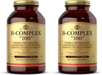 Solgar B-Complex '100' - 250 Cápsulas Vegetales - Complejo B para Energía y Sistema Nervioso