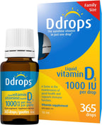 Ddrops Vitamina D3 1000 IU – 365 Gotas Líquidas