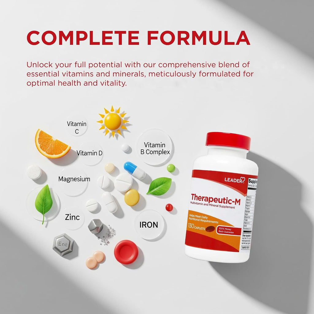 Leader Therapeutic-M Multivitamínico y Mineral - 130 Comprimidos