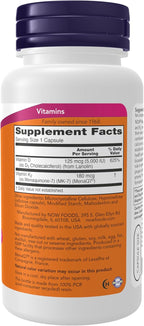 NOW Foods Mega D-3 & MK-7 - 5000 UI / 180 mcg, 120 Cápsulas