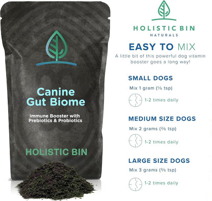 Canine Gut Biome Blend de Holistic Bin - Topper Nutricional con Probióticos y Prebióticos para Perros (50g) – Image 3