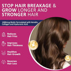 ZEBORA Biotin Gummies con Ácido Hialurónico, Queratina y Colágeno – Vitaminas para Cabello, Piel y Uñas – 90 Gominolas