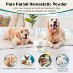 Quick Stop Bleeding para Perros, Polvo Natural de Yunnan Sanqi para Hemangiosarcoma, Sangrado Interno y Moretones - 60g