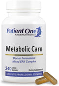 Patient One Metabolic Care | Complemento para Apoyar la Respuesta Inflamatoria Saludable y la Salud Cardiaca | con Aceite de Pescado, CLA y Aceite de Borraja | 240 Cápsulas