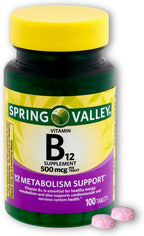 Vitamina B12 500 mcg - 100 Comprimidos