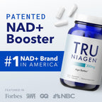 TRU NIAGEN Suplemento de NAD+ Patentado, 300mg de Niagen, 90 Servicios | Nicotinamida Ribósido (NR)