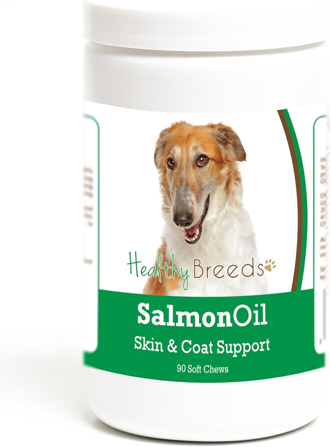 Healthy Breeds Bearded Collie Salmon Oil – Piel y pelo: Los omega 3 y 6 ayudan a mantener la barrera cutánea, – Image 1