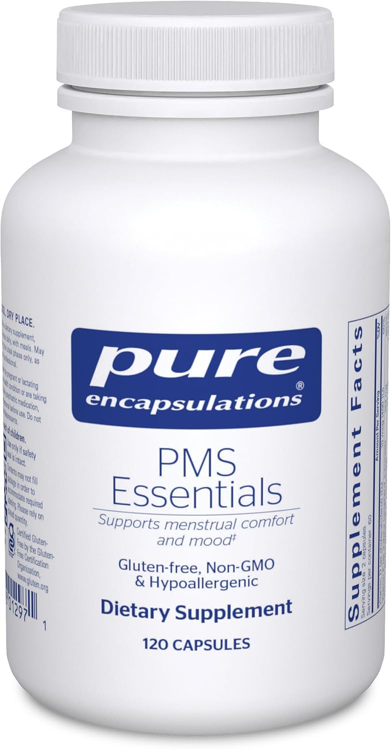 Pure Encapsulations PMS Essentials – Complemento para el bienestar femenino, 120 cápsulas