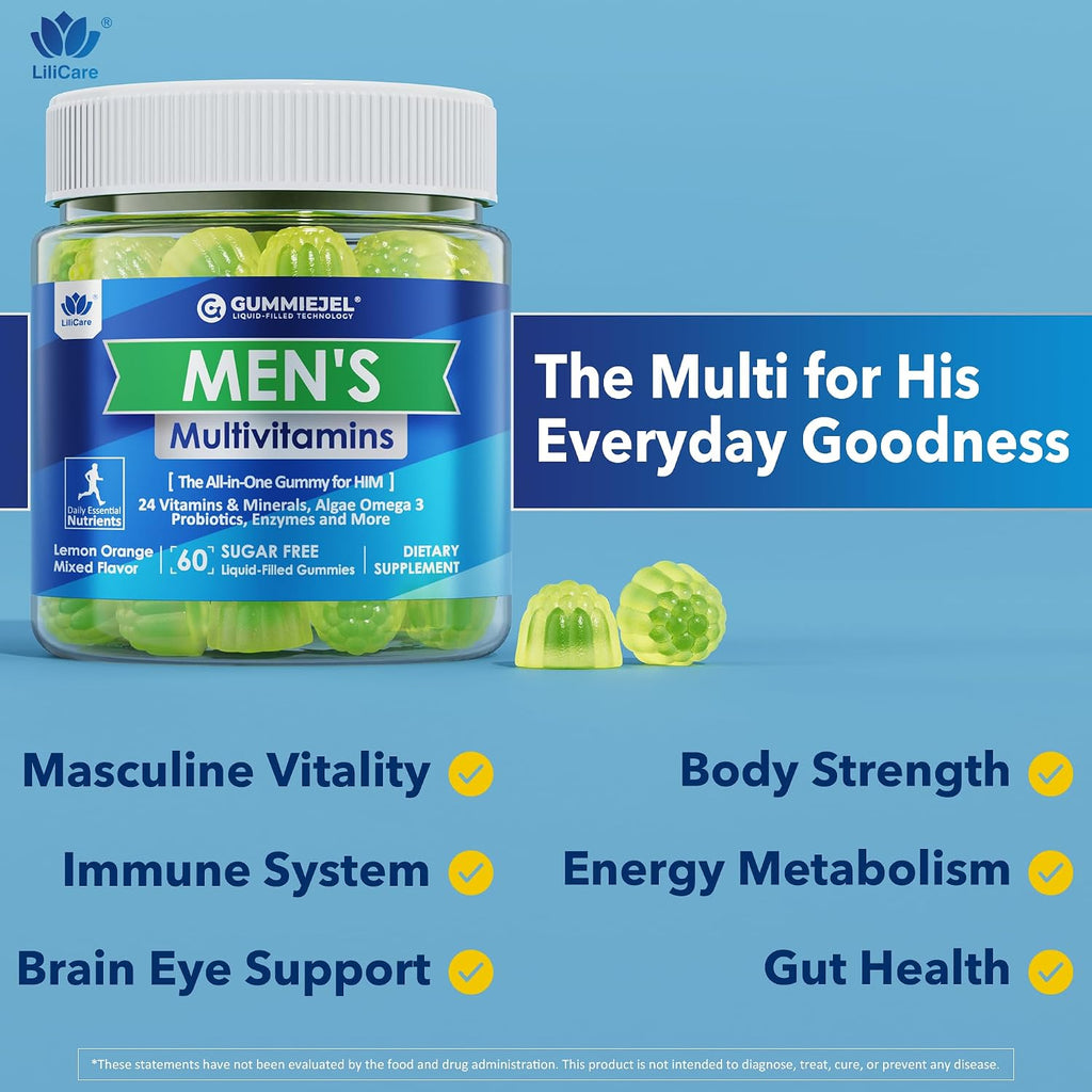LILICARE Multivitamínico para Hombres Gummies (2 Pack)