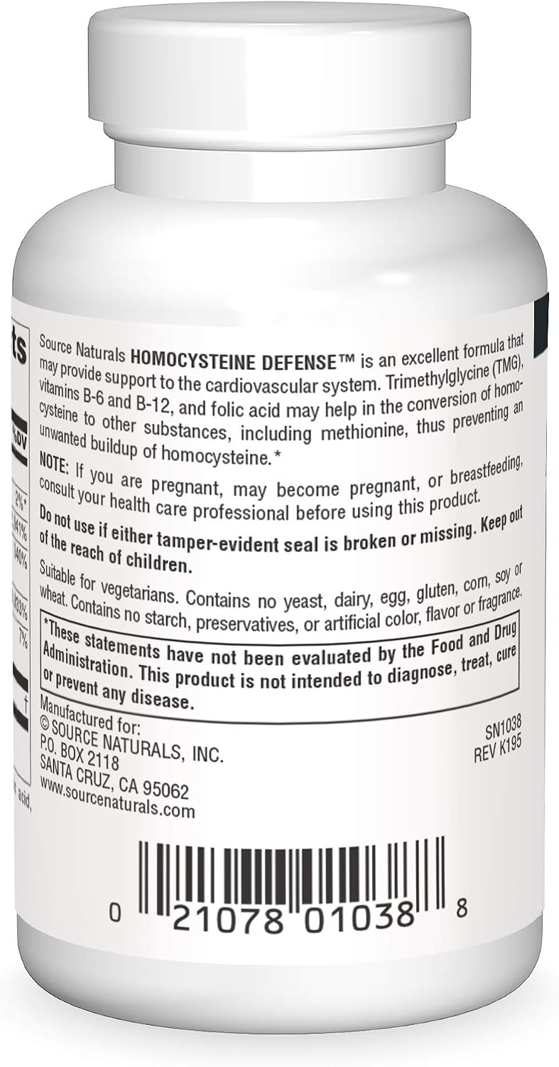 Source Naturals Homocysteine Defense - 60 Comprimidos