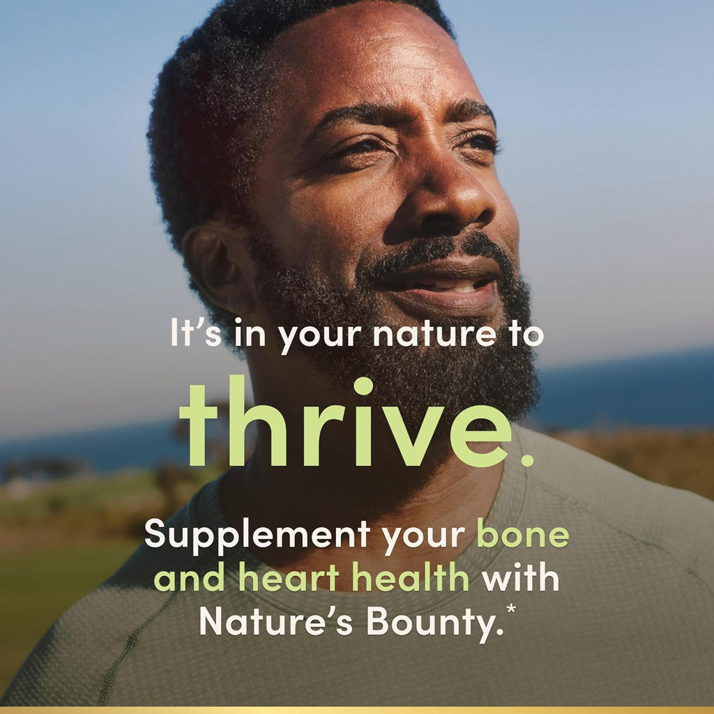Nature's Bounty Vitamina D3 + K2, 4000 UI D3 + 100 mcg K2, 30 Cápsulas Vegetales