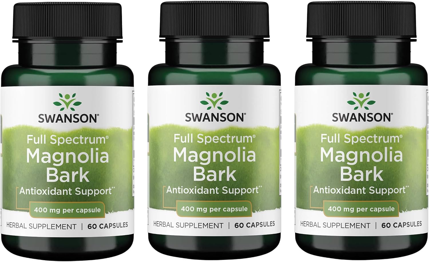 Swanson Corteza de Magnolia - Suplemento Herbal, 400mg (180 Cápsulas)