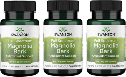 Swanson Corteza de Magnolia - Suplemento Herbal, 400mg (180 Cápsulas) – Image 1