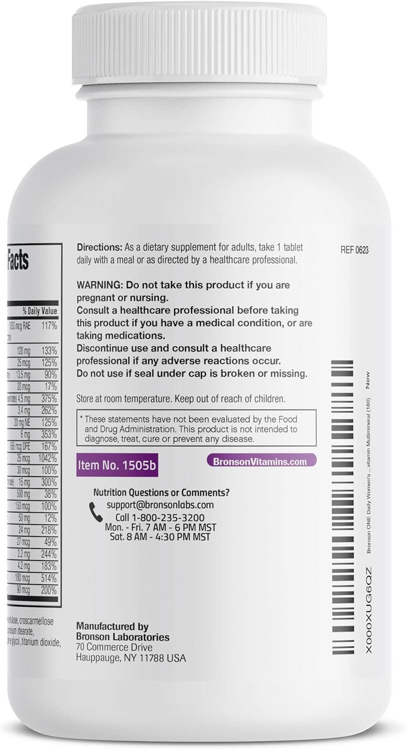 Bronson ONE Daily Women’s 50+ Complete – Vitamina B12: Importante para la formación de glóbulos rojos y la función – Image 7