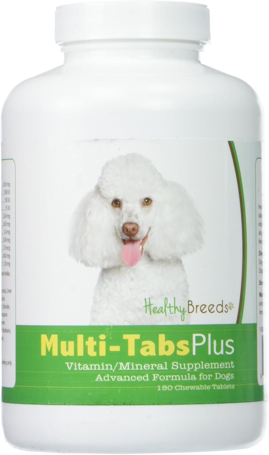 Healthy Breeds Toy Poodle Multi-Tabs Plus Comprimidos Masticables, 180 unidades