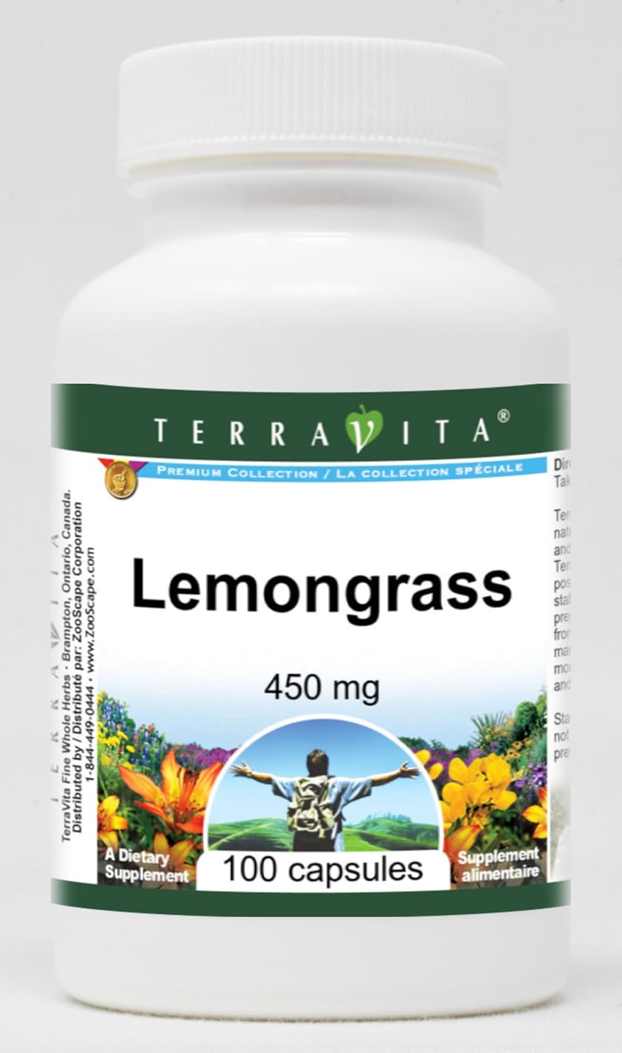 Lemongrass - 450 mg (100 Cápsulas, Pack de 3)