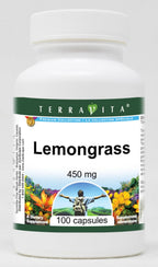 Lemongrass - 450 mg (100 Cápsulas, Pack de 3)