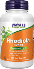 NOW Foods, Rhodiola 500 mg, 60 Cápsulas Vegetales