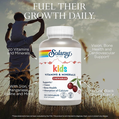 SOLARAY Kid's Vitamins & Minerals – – Vitamina B2 (riboflavina): ayuda al metabolismo energético normal y al – Image 3