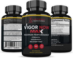 Vigor Now Max 1600MG - Fórmula Avanzada para la Salud Masculina (Pack de 5, 300 Cápsulas)
