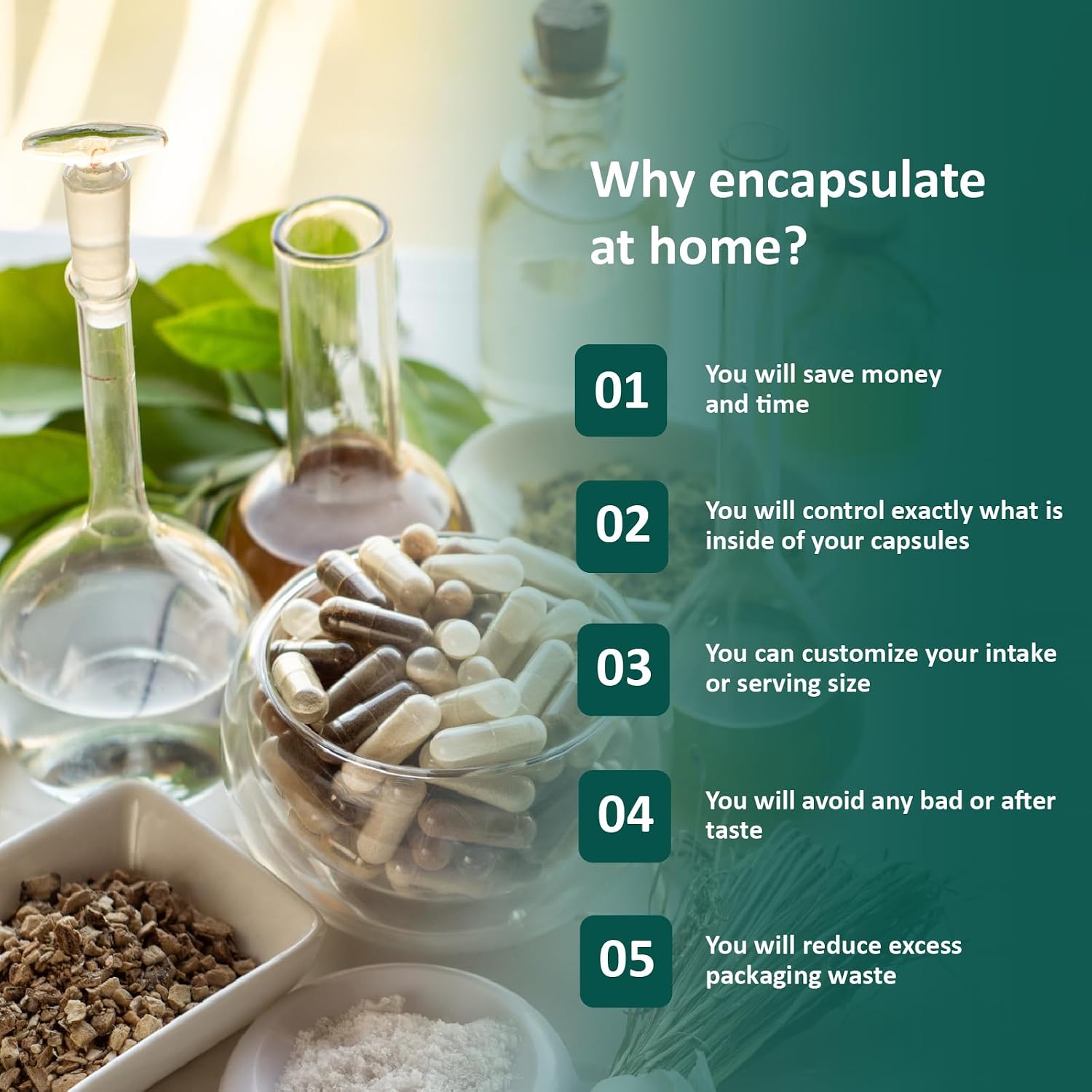 Cápsulas Vacías Vegetales (HPMC) Tamaño 00 – 100 Unidades
