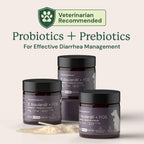 Animal Biome S. Boulardii + FOS Probióticos en Polvo para Perros y Gatos, 60g (100 cucharadas)