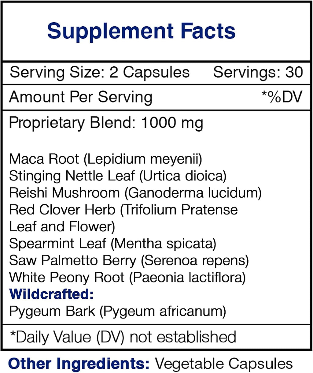 Secrets of the Tribe - Prosta Vigor, Fórmula Herbal para la Próstata (60 Cápsulas)