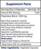 Secrets of the Tribe - Prosta Vigor, Fórmula Herbal para la Próstata (60 Cápsulas)