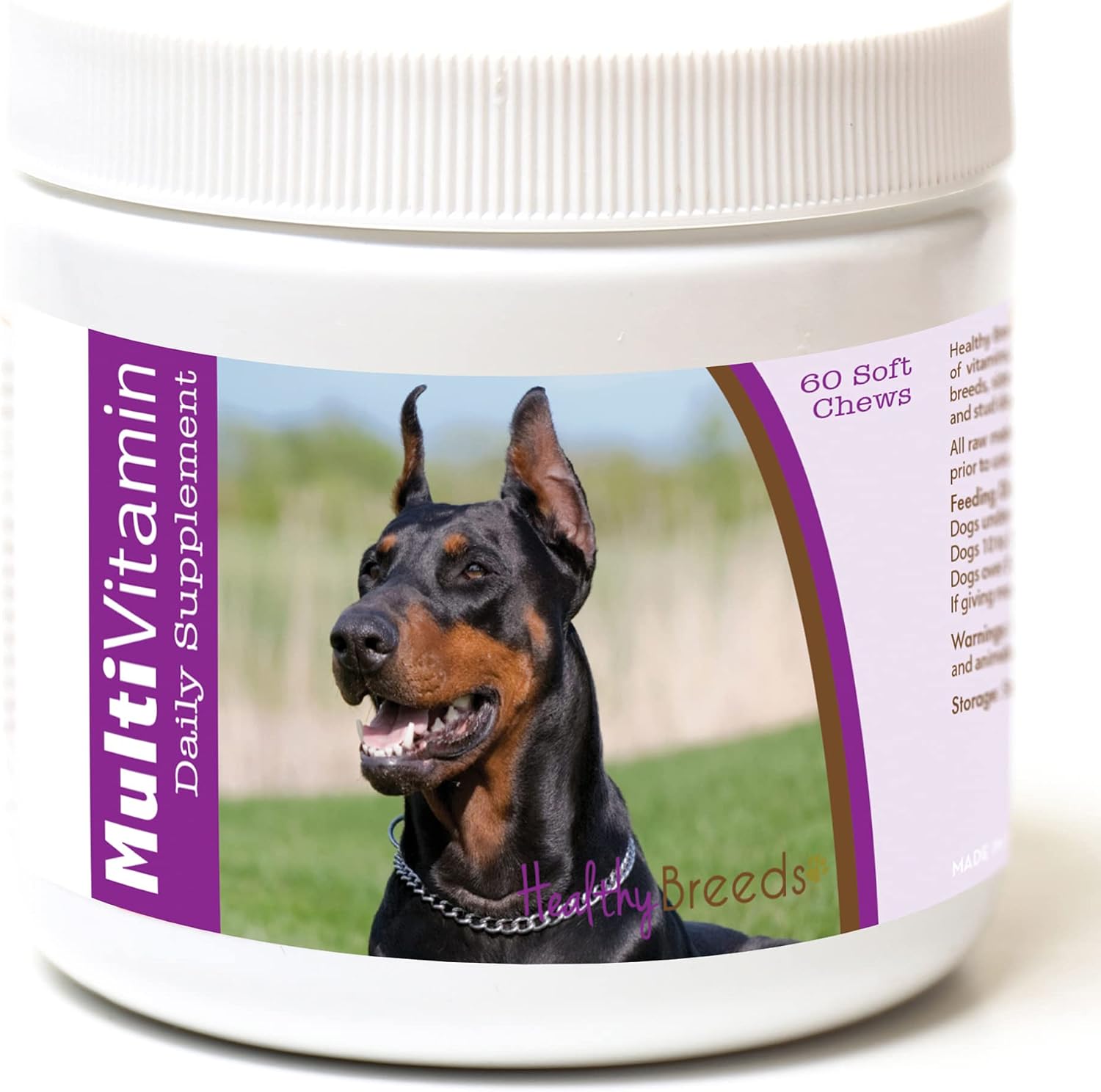 Healthy Breeds Doberman Pinscher Multivitamínico en Golosinas Blandas 60 uds