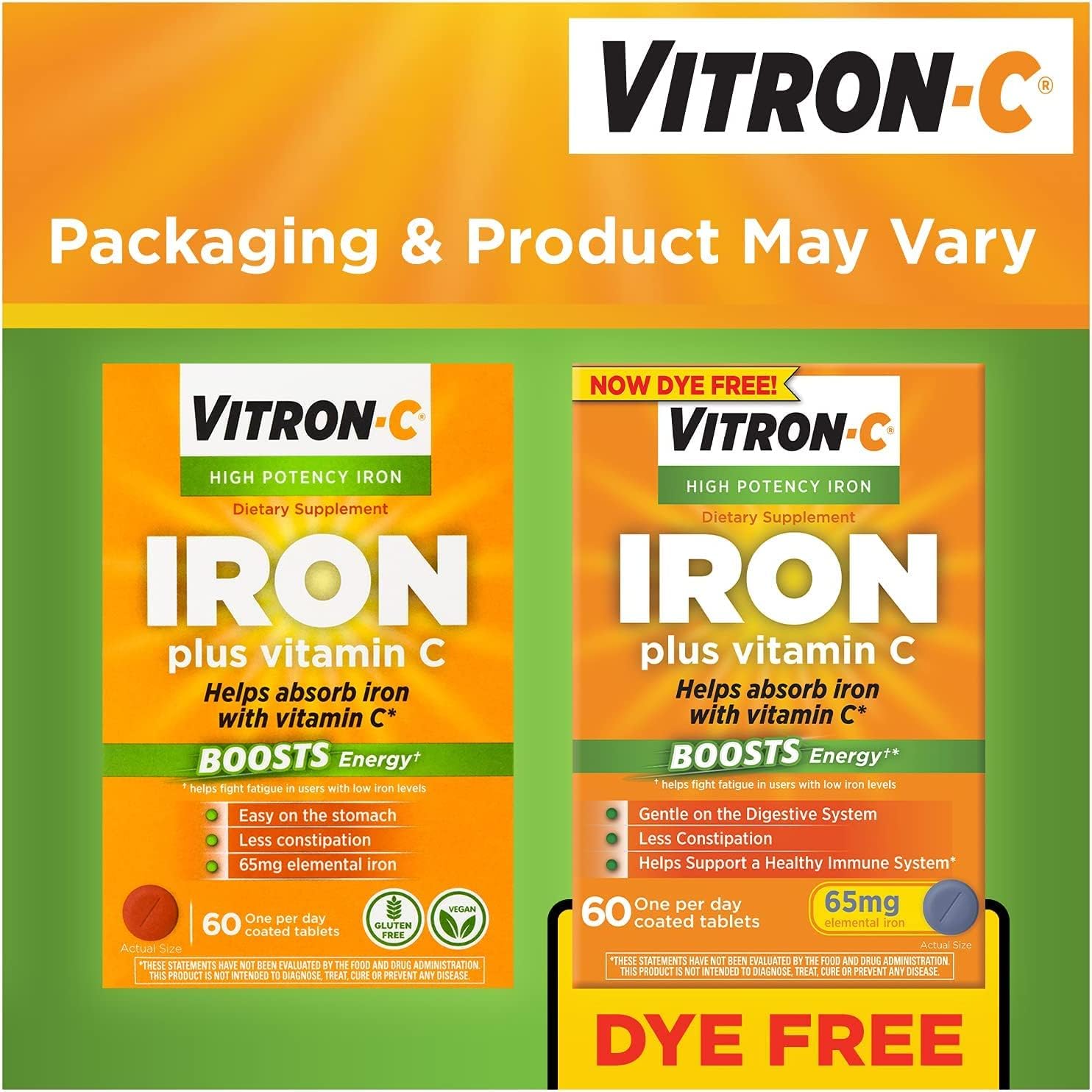 Vitron-C Tabletas Recubiertas, 60 Tabletas (Paquete de 3)