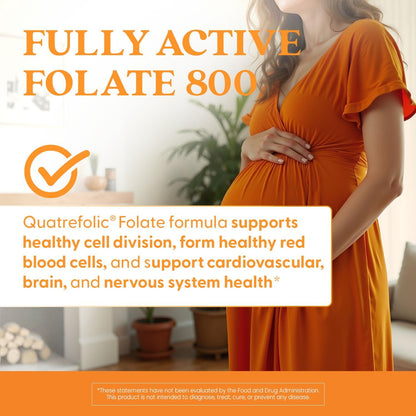 Doctor's Best Ácido Fólico Metilado 800 mcg – Mujeres que planean un embarazo o están embarazadas, para apoyar el – Image 6