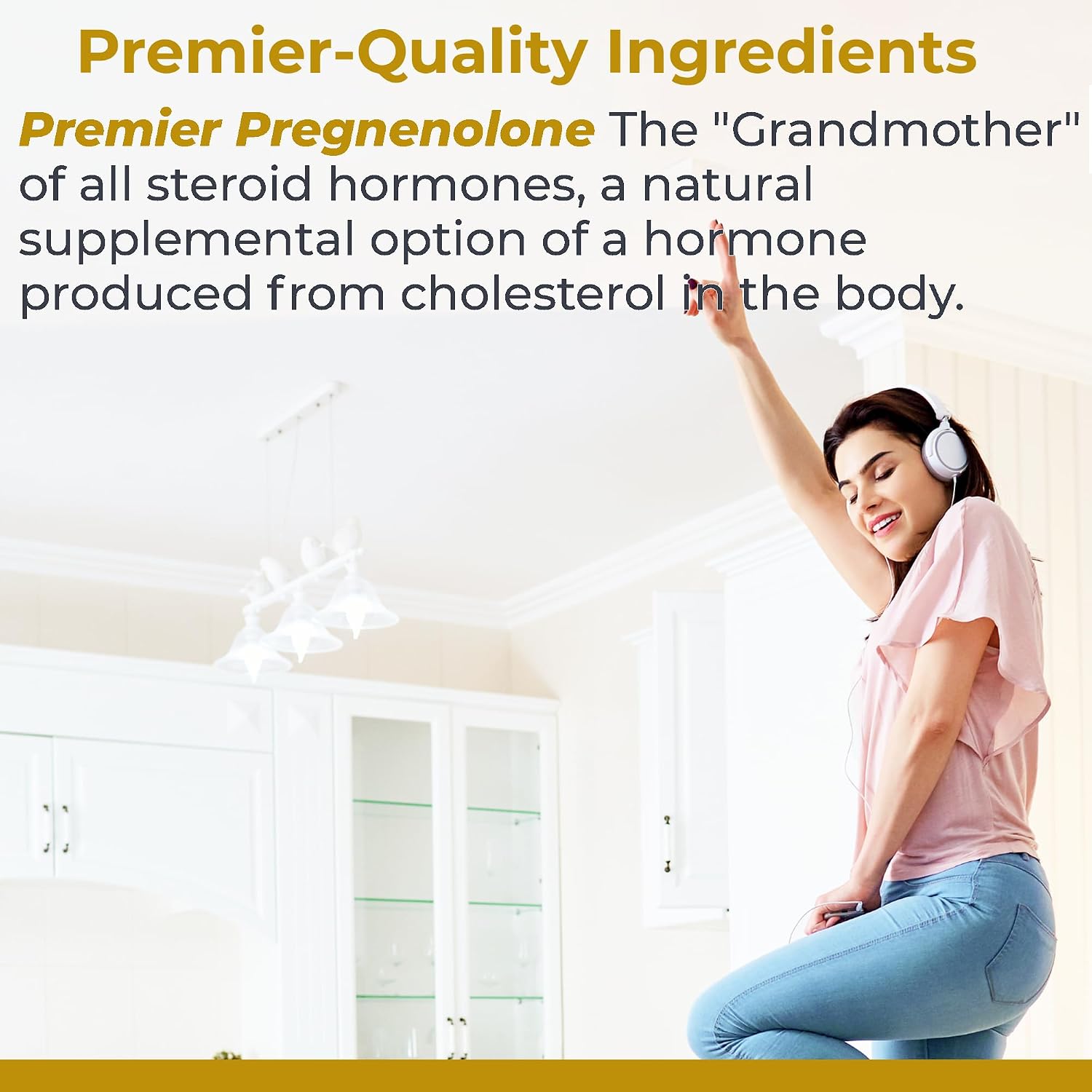 Premier Research Labs Premier Pregnenolone - Pregnenolona de 100 mg para apoyo hormonal, precursor de progesterona, testosterona, estrógeno, suplemento de pregnenolona para mujeres y hombres - 60 cápsulas vegetarianas