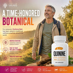 Cápsulas de Quinina Natural – Corteza de Cinchona 500 mg, 120 Comprimidos – Suplemento para Calambres y Digestión