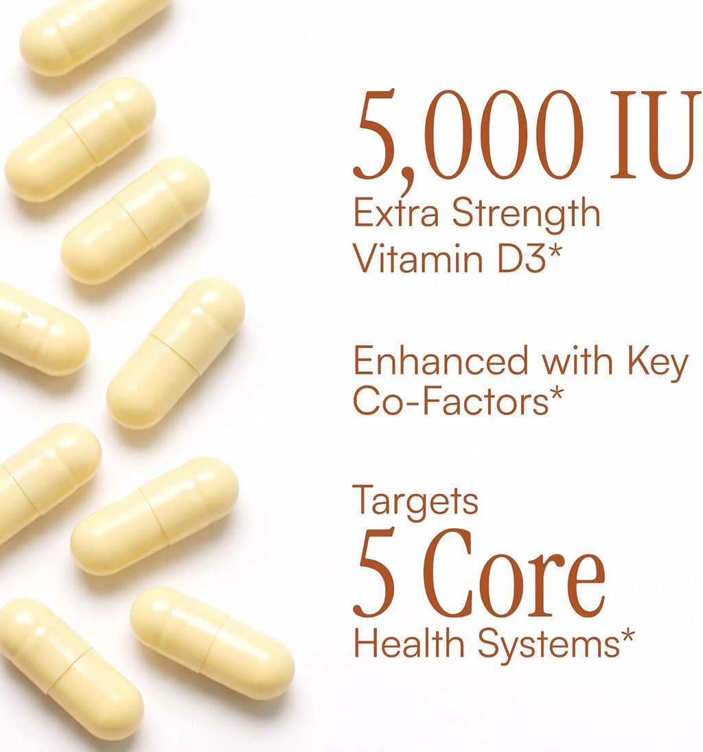 Purity Products Advanced D - Vitamina D3, K2, Zinc, Magnesio, Boro y Taurina - 60 Cápsulas Vegetarianas