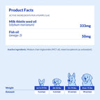 Milk Thistle Líquido para Perros - Apoyo para Hígado, Riñones y Desintoxicación