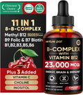 Venture Pal Complejo B en Gotas Líquidas con Metilcobalamina, Folato, Vitaminas B1-B7, Vitamina C, Colina e Inositol