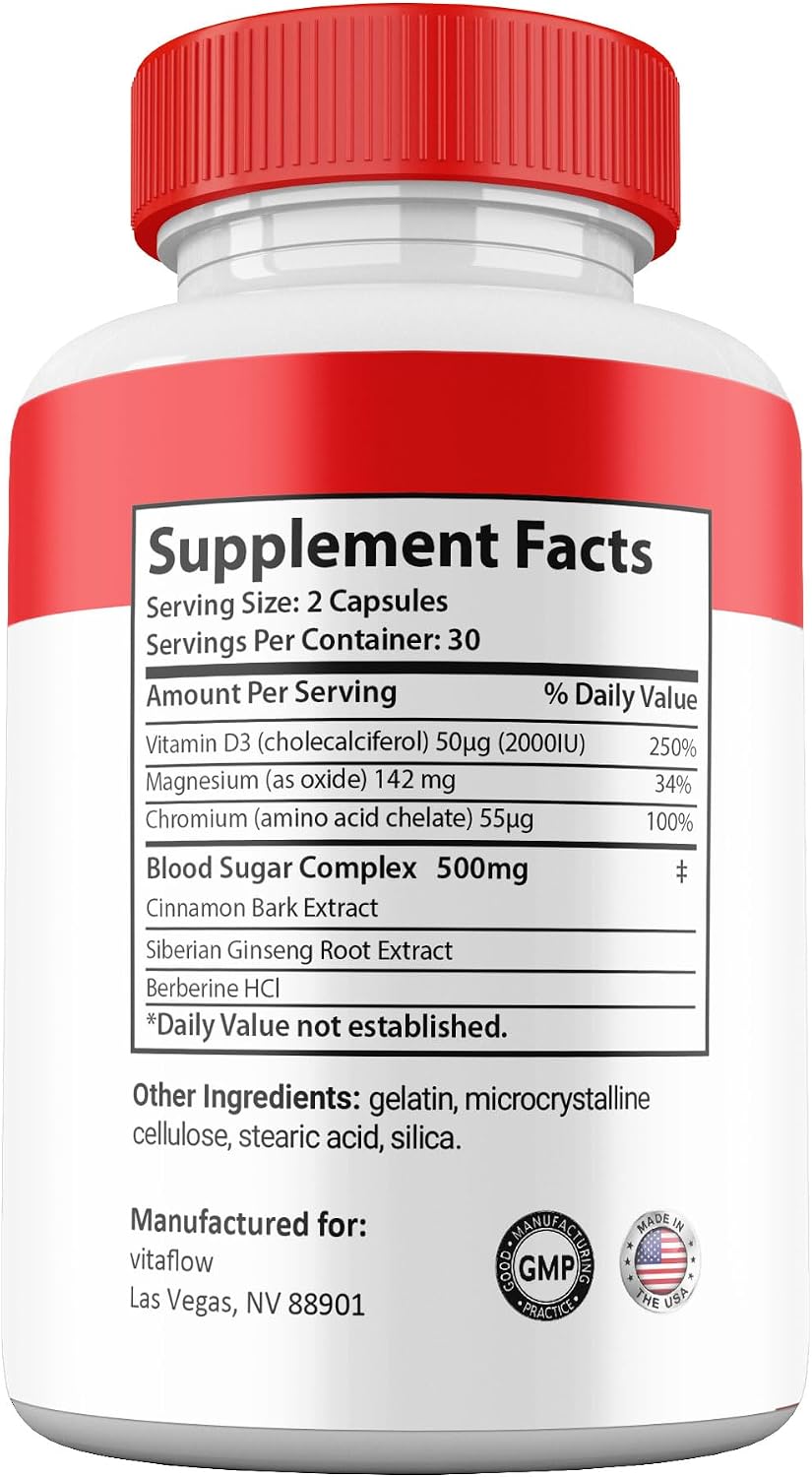 VitaFlow Cápsulas - Suplemento Natural de Canela (1 Pack)
