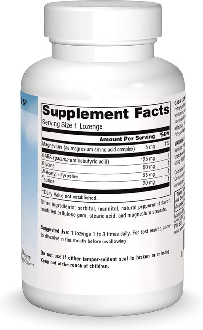 Source Naturals GABA Calm Pastillas de Disolución Rápida Sabor Menta - 60 Unidades – Image 3