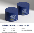 BodyHealth PerfectAmino - BCAA y EAA en Polvo - Sabor Lima Limón - 20 Servicios