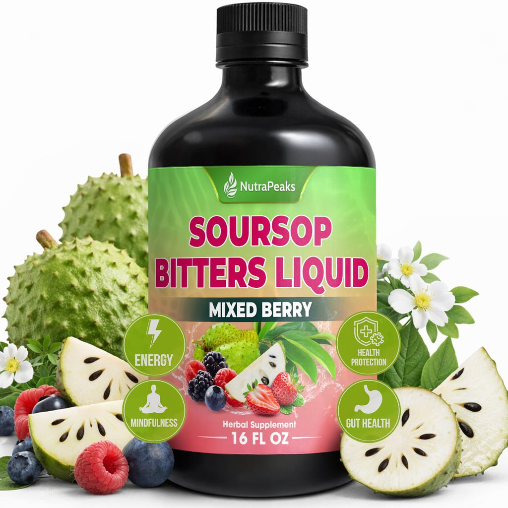 Soursop Bitters Liquid – Mixed Berry, Herbal Detox, 473 ml