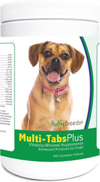 Healthy Breeds Puggle Multi-Tabs Plus Comprimidos Masticables para Perros, 365 Unidades