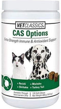 Vet Classics CAS Options Extra Strength Immune Support para Perros y Gatos - Suplemento Antioxidante - 120 Masticables Blandos