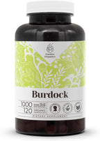 Bardana 60 Cápsulas | Suplemento Herbal de Alta Potencia | Raíz Seca de Arctium lappa