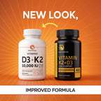 Vitamina D3 K2 10000 UI + 200 mcg MK-7 – 60 Cápsulas (2 Meses)