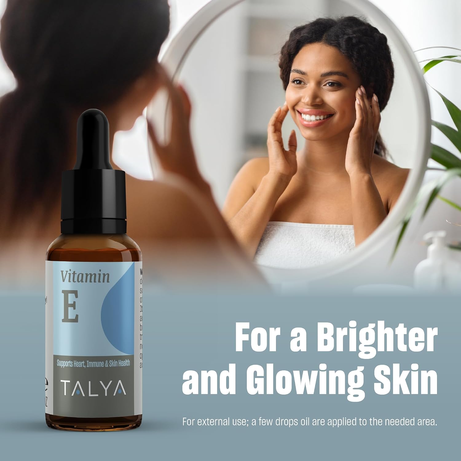 TALYA Vitamina E Líquida 10 ml | Gotas | Complemento Alimenticio | Sin OGM, Vegano