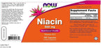 NOW Foods - Niacin Vitamin B-3 500 mg - 100 Capsules (Multi-pack)