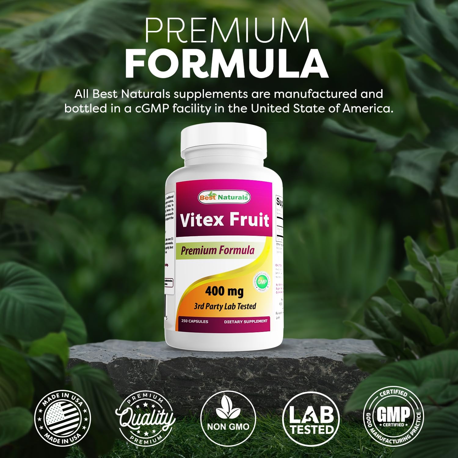 Best Naturals Vitex Sauzgatillo 400 mg – 250 Cápsulas