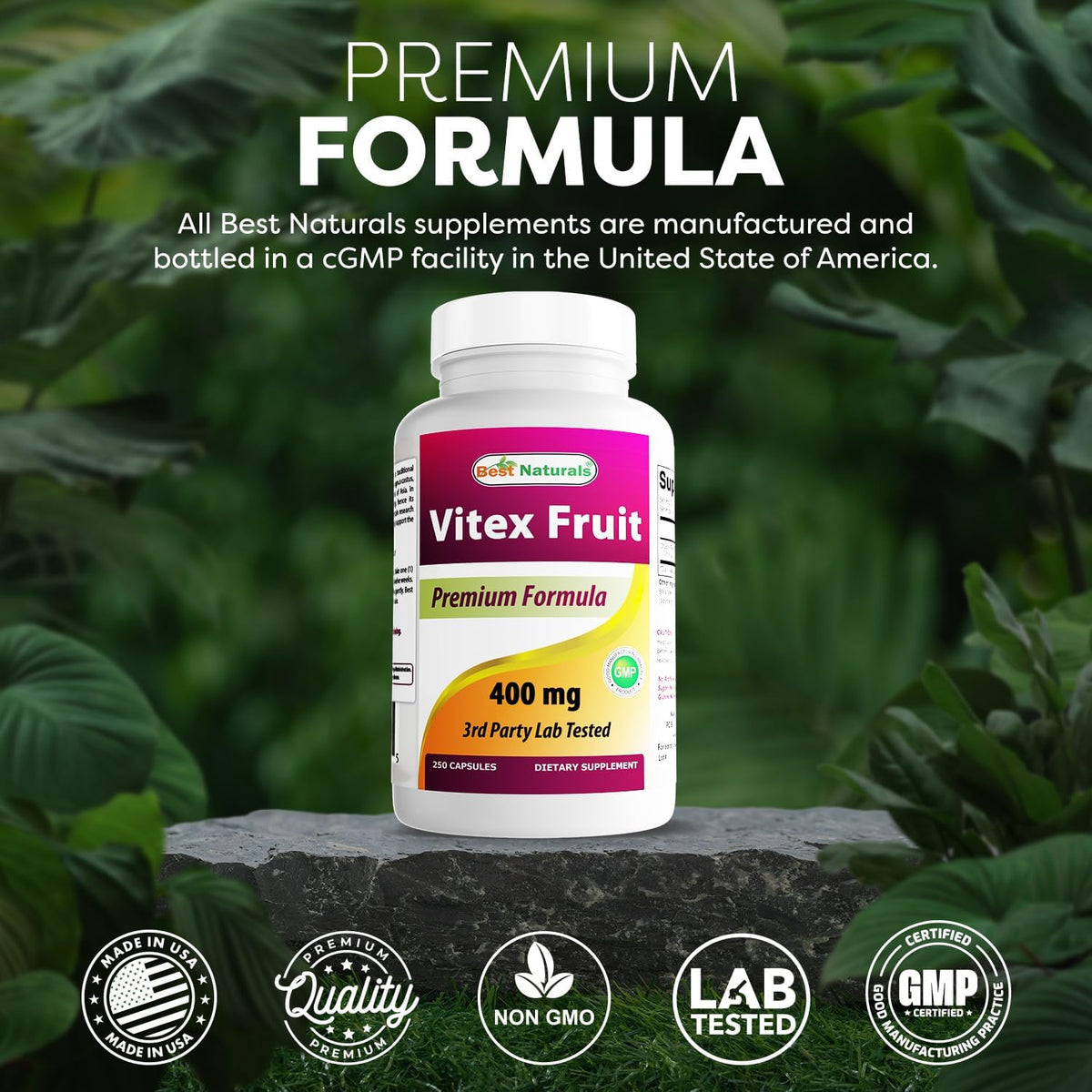 Best Naturals Vitex (Sauzgatillo) 400 mg - 250 Cápsulas (Pack de 3) – Image 5