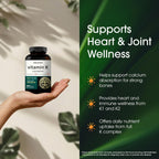 NatureBell Complejo de Vitamina K - 300 Cápsulas Blandas - 2600mcg de Vitamina K - Espectro Completo K1 y K2 MK-4 y MK-7