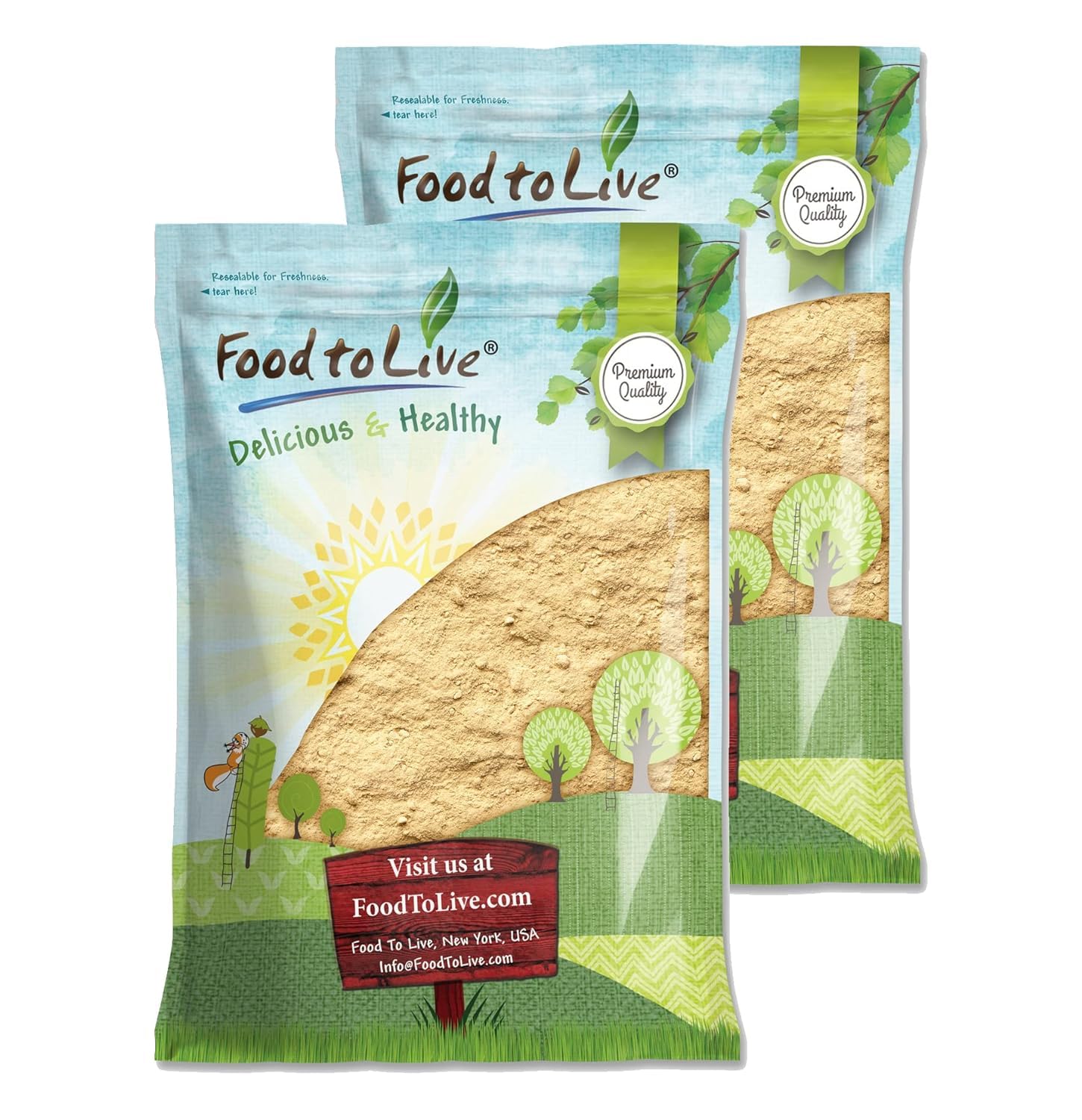 Food to Live Maca Amarilla en Polvo, 7,26 kg – Raíz de Maca Cruda Molida, Vegana, Kosher, Keto, Sin Gelatinizar, Rica en Vitamina C